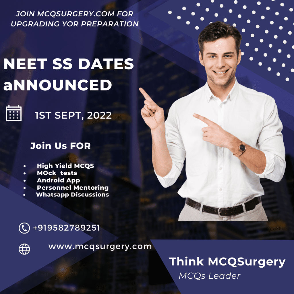 Surgery Superspeciality MCQs – MCH NEET SS Online Preparation