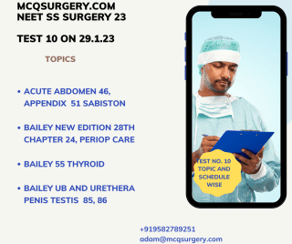 Surgery Superspeciality MCQs – MCH NEET SS Online Preparation