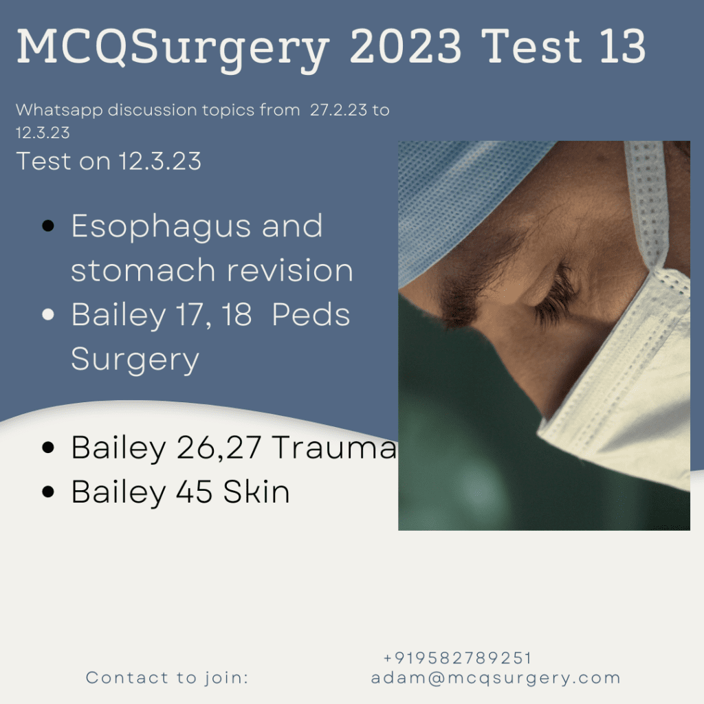 Surgery Superspeciality MCH NEET SS Mock tests - Surgery ...