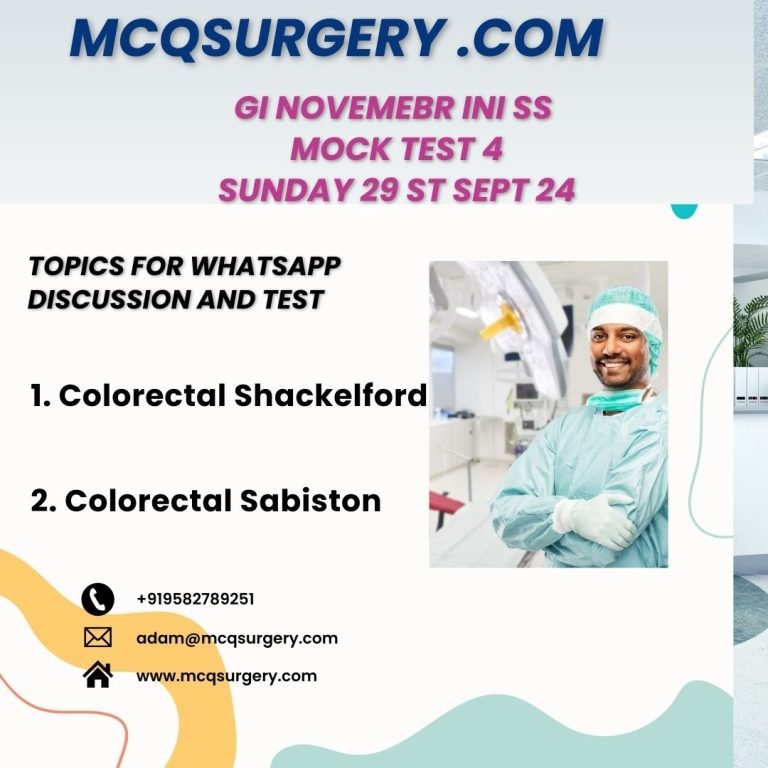 NEET SS Mock test 26 CTVS and Plastic surgery Surgery Superspeciality